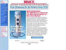 Tablet Screenshot of brucemedical.com